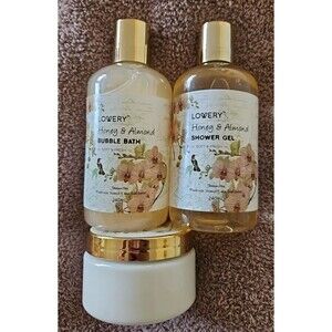 Lovery Spa Honey & Almond Scent Luxury Bubble Bath Body Wash Lotion Paraben Free